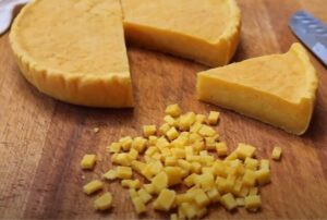 shredded white american cheese