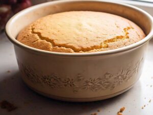 cake made without eggs, milk and butter