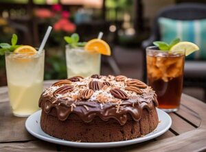 German Chocolate Poke Cake