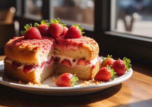 Strawberry Crunch Cake