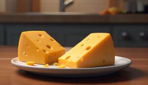 calories in a slice of american cheese