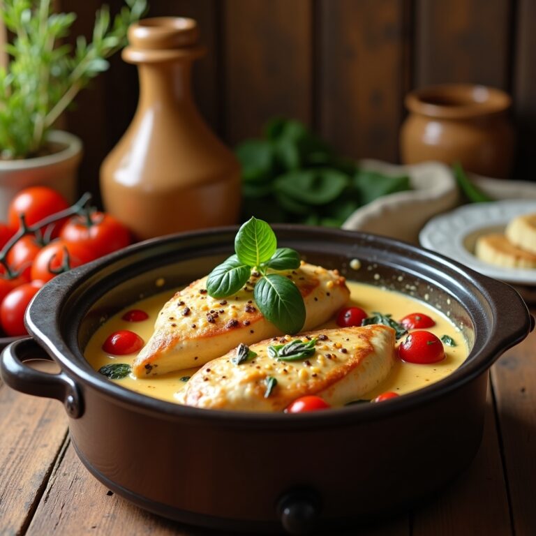 Crockpot Tuscan Chicken Recipe